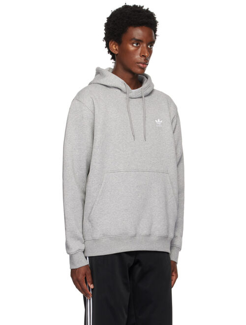 adidas Originals Gray Trefoil Essentials Hoodie