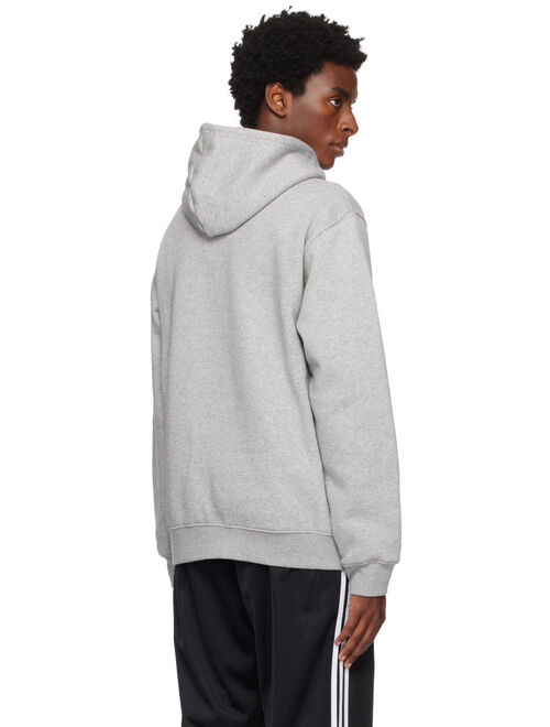 adidas Originals Gray Trefoil Essentials Hoodie