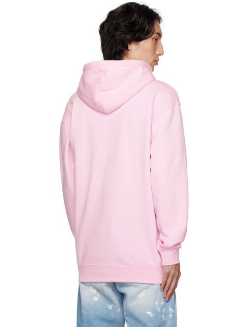 Saintwoods Pink Embroidered Hoodie