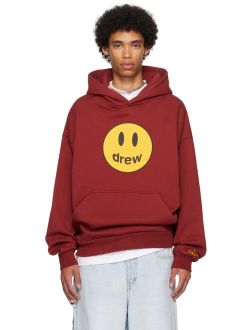 drew house Burgundy Printed Hoodie