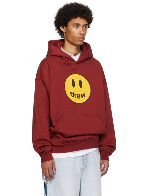 drew house Burgundy Printed Hoodie