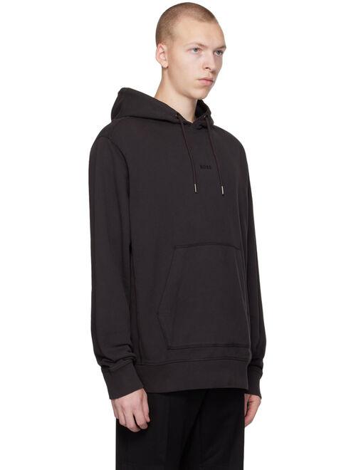 BOSS Black Garment-Dyed Hoodie