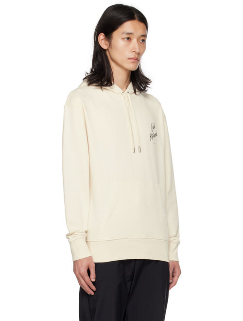 Maison Kitsune Beige 'Cafe Kitsune' Hoodie