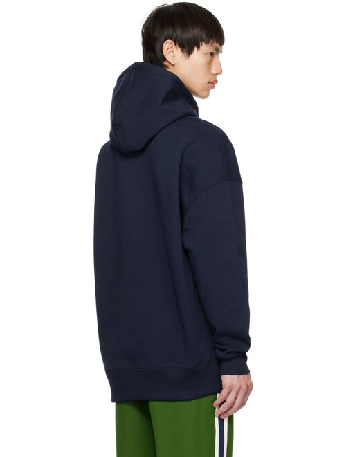 AMI Alexandre Mattiussi Navy 'Ami Paris France' Hoodie