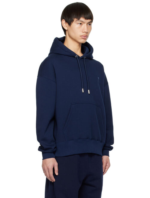 AMI Alexandre Mattiussi Navy Ami de Coeur Hoodie