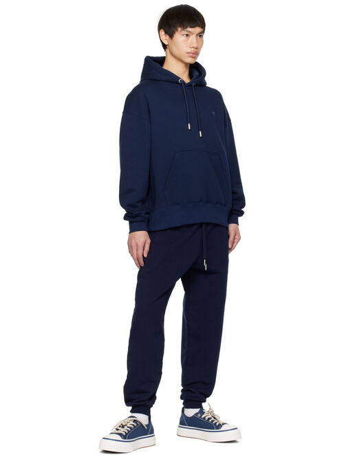 AMI Alexandre Mattiussi Navy Ami de Coeur Hoodie