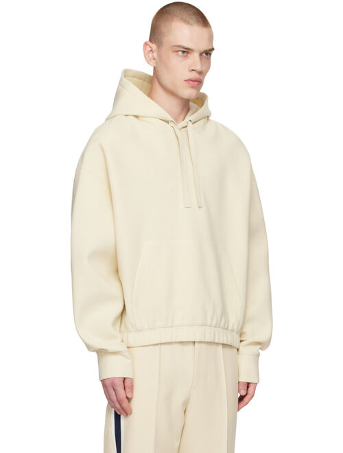 AMI Alexandre Mattiussi Beige Boxy Hoodie