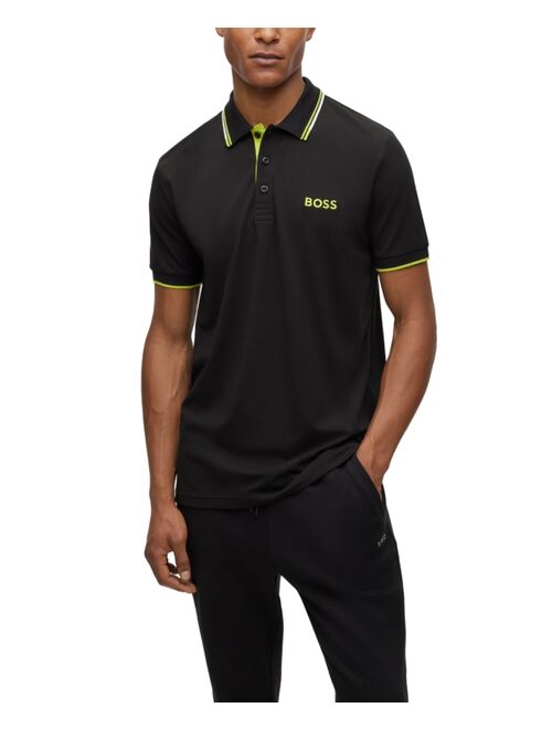 BOSS BY HUGO BOSS Men's Contrast Detail Polo Shirt