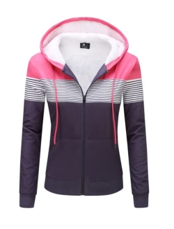 GEEK LIGHTING Hoodies for Women Sherpa Lined Winter Fleece Sweatshirt - Full Zip Up Thick