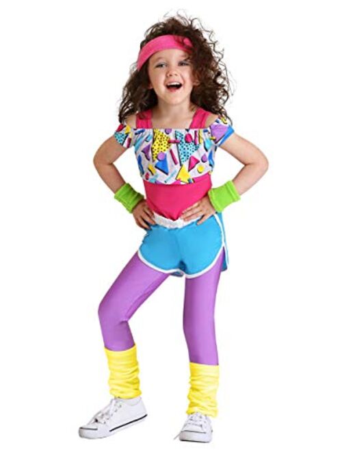 Fun Costumes Toddler Girl's Work It Out 80's Costume Retro Workout Outfit