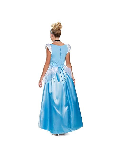 Disguise womens Cinderella Costume, Official Disney Princess Cinderella Deluxe Costume Dress