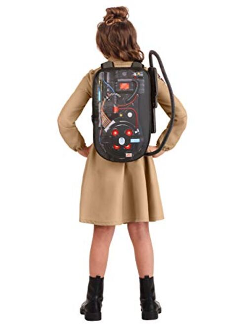 Fun Costumes Girls Ghostbusters Dress, Classic Ghostbusters Halloween Costume with Proton Pack