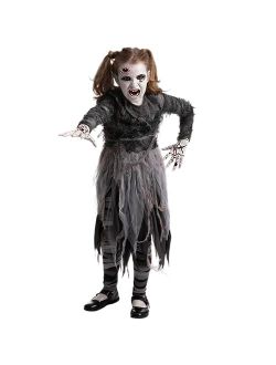 Bandage Zombie Costume, Girl Scary Costume for Halloween Dress Up Party, Role Playing, Themed Parties