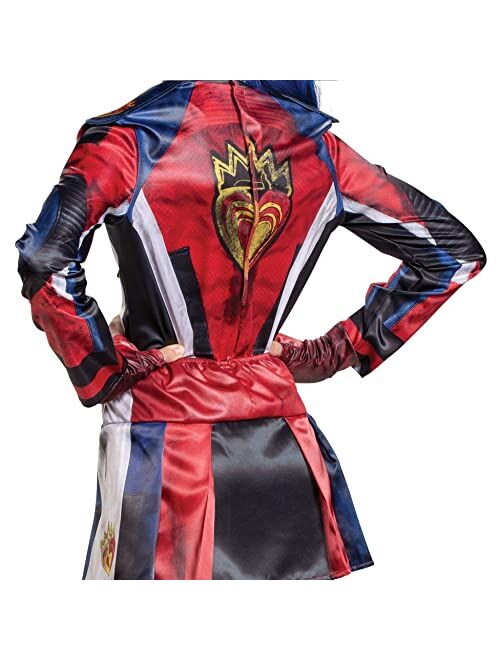 Disguise Evie Descendants 3 Deluxe Girls Costume, Official Disney Descendants Costume Jumpsuit