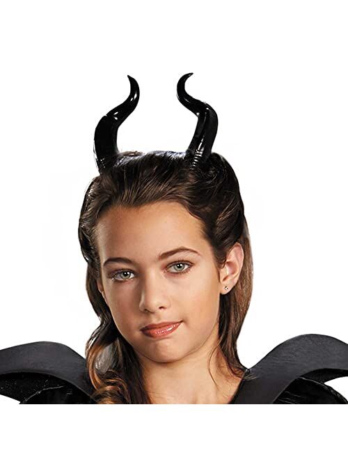 Disguise Disney Maleficent Movie Christening Black Gown Girls Deluxe Costume