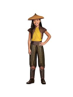 Raya Costume for Girls, Official Raya and the Last Dragon Costume for Kids, Disney Warrior Princess Costume