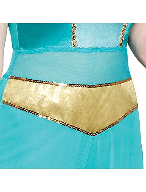 Disguise Disney Women's Jasmine Deluxe Adult Costume, Turquoise