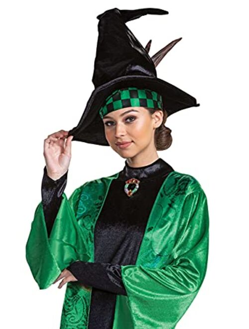 Disguise Professor McGonagall Costume, Official Deluxe Harry Potter Wizarding World Costume Dress and Hat