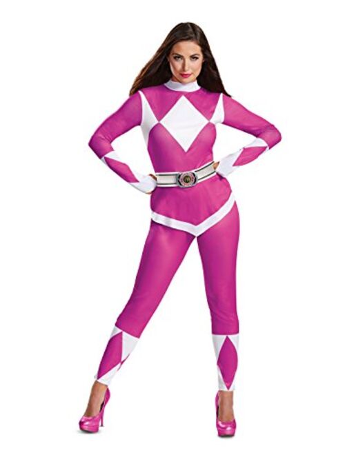 Disguise Women's Pink Ranger Adult Costume