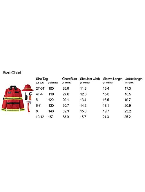 ReliBeauty Firefighter costume Fire Chief Jacket