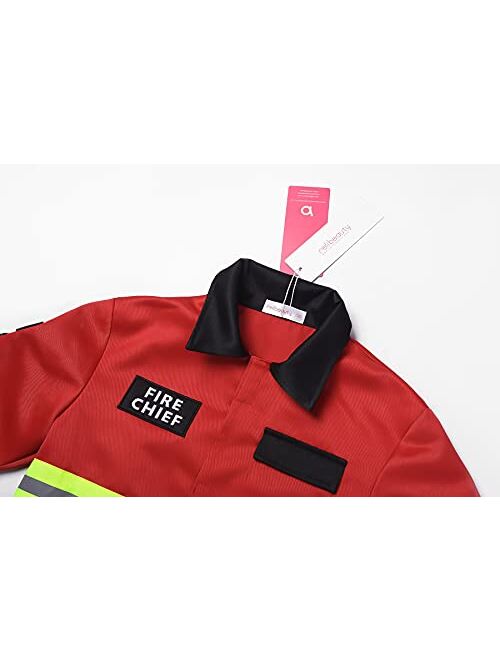 ReliBeauty Firefighter costume Fire Chief Jacket