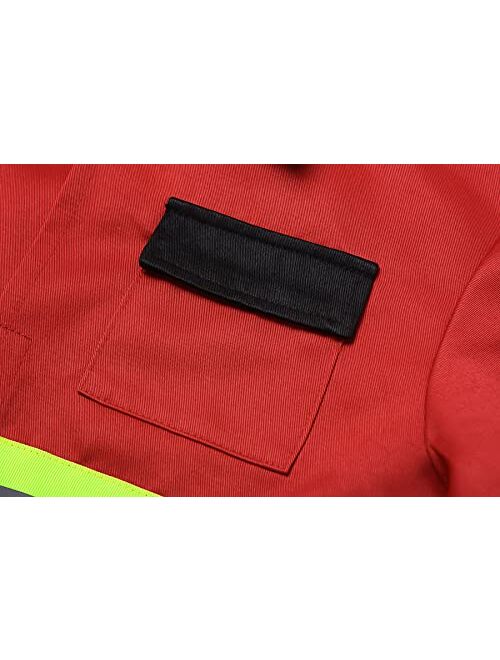 ReliBeauty Firefighter costume Fire Chief Jacket