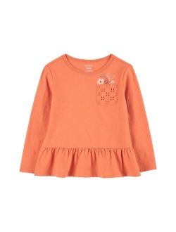 carters Toddler Girl Carter's Peplum Pocket Tee