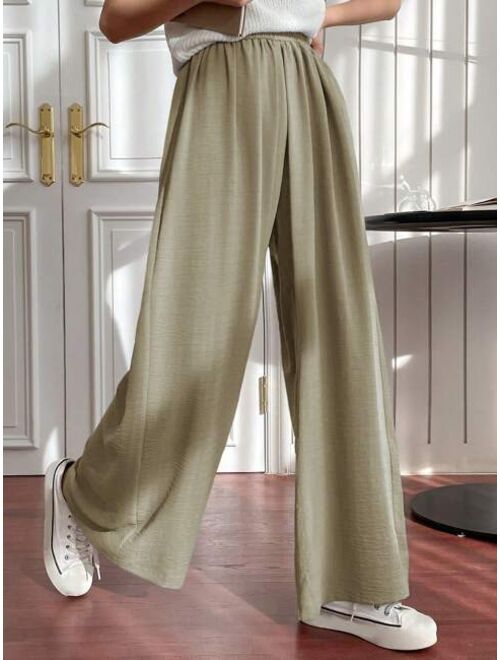 DAZY Solid Wide Leg Pants