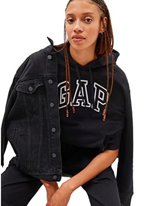 GAP Women's Logo Hoodie Hooded Pull-on Sweatshirt