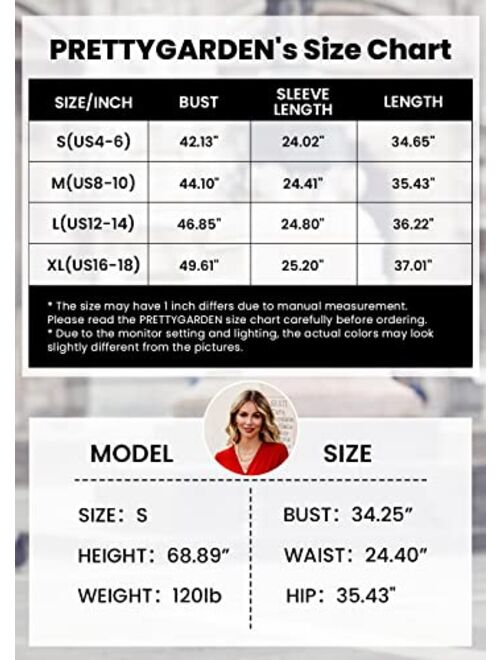 PRETTYGARDEN Women's Casual Pullover Sweatshirt Long Sleeve Split Hem Hoodie Dress with Kangaroo Pocket