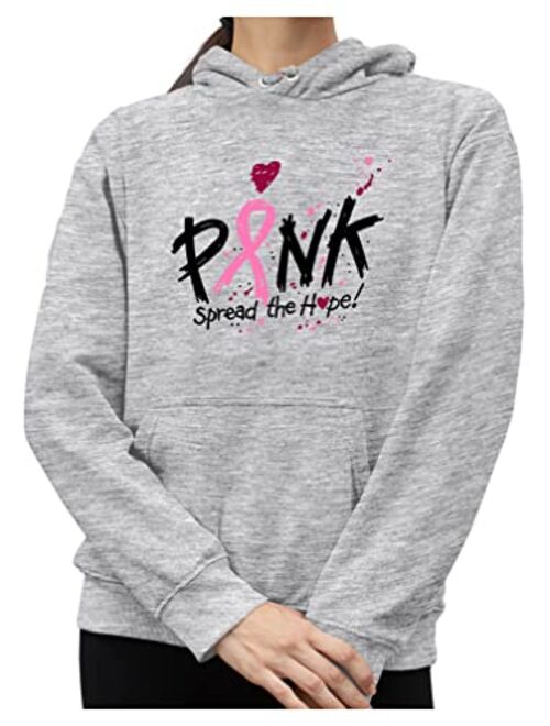 The Drop Tstars Cancer Awareness Pink Spread The Hope Unisex Hoodie