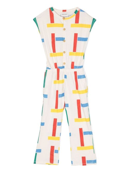 Bobo Choses sleeveless button-up jumpsuit