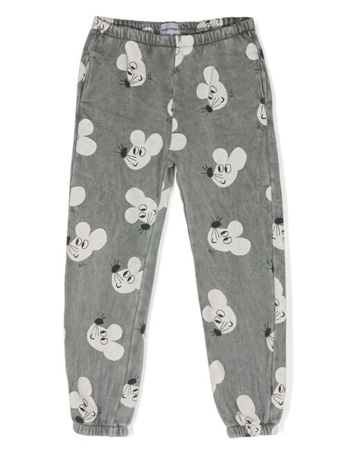 Bobo Choses Mouse-print cotton track pants