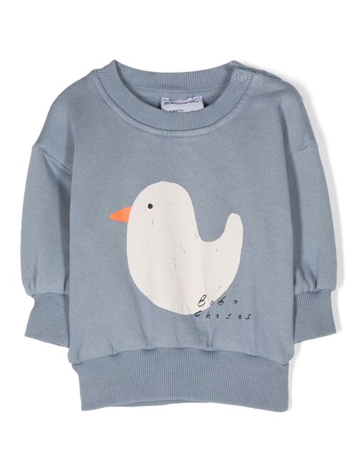 Bobo Choses illustration-print crew-neck sweatshirt