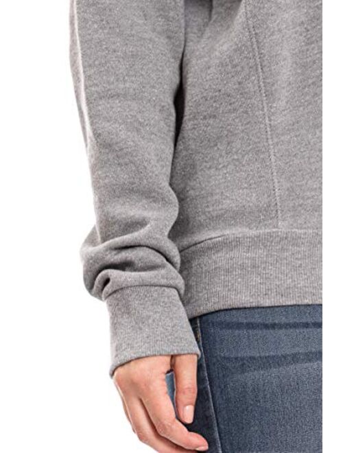 Urban Look Womens Casual Fleece Lined Pullover Sweatshirt with Plus Sizes