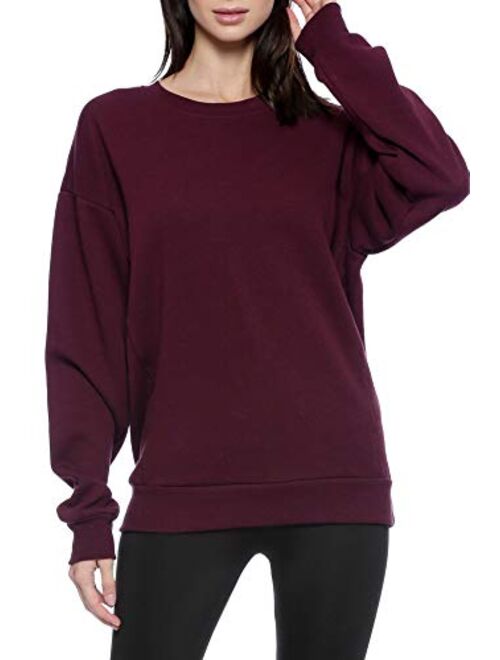 Urban Look Womens Casual Fleece Lined Pullover Sweatshirt with Plus Sizes