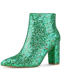 Women's Glitter Ankle Booties