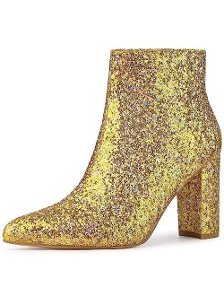 Women's Glitter Ankle Booties