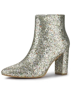 Women's Glitter Ankle Booties