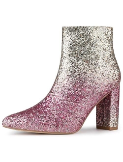 Women's Glitter Ankle Booties