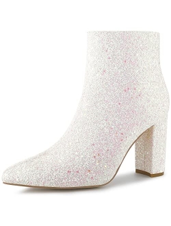 Women's Glitter Ankle Booties