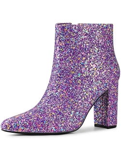 Women's Glitter Ankle Booties