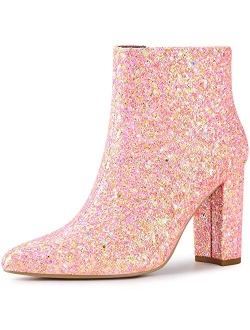 Women's Glitter Ankle Booties