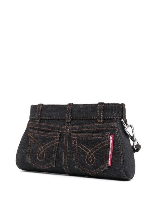 MOSCHINO JEANS zip-fastening clutch bag