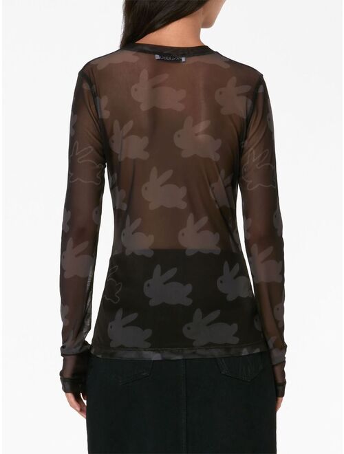 JW Anderson bunny-motif long-sleeve top