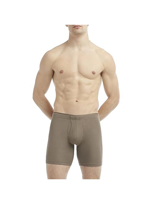 2(X)IST Modal Rib Boxer Brief 6"