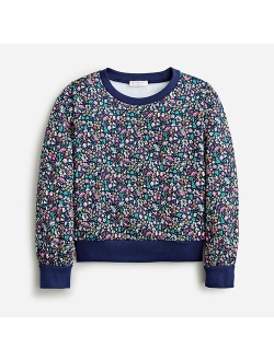 Girls' puff-sleeve popover sweatshirt