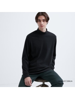 Smooth Fleece Mock Neck Long-Sleeve T-Shirt