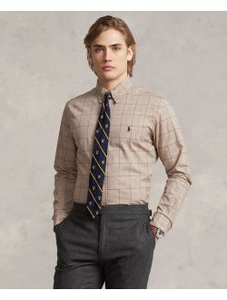 Men's Cotton Classic-Fit Checked Twill Shirt