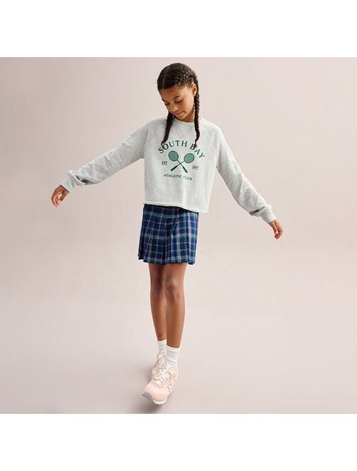 Girls 6-16 SO Cropped Pullover Graphic Sweatshirt in Regular & Plus Size